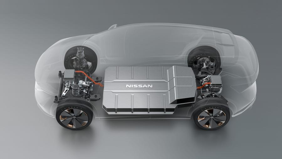 Схема Nissan Ariya Concept 2019 года  (фото 38 из 44)